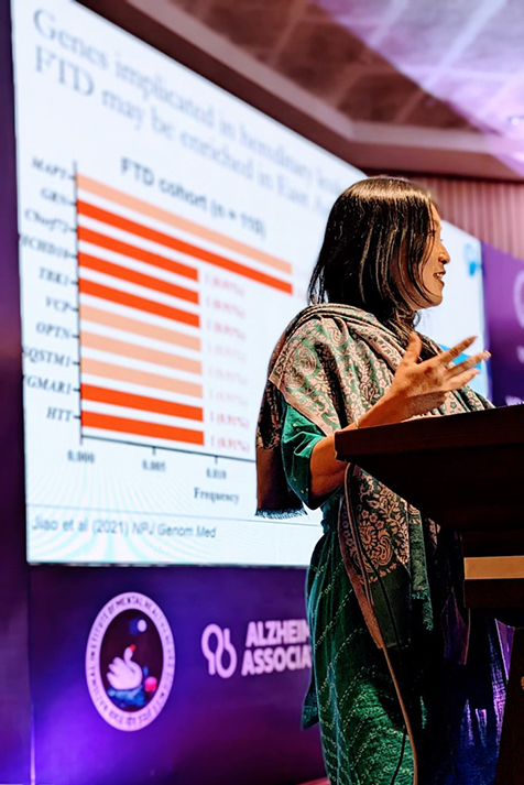 Jennifer Yokoyama presenting in India at AAID Conference